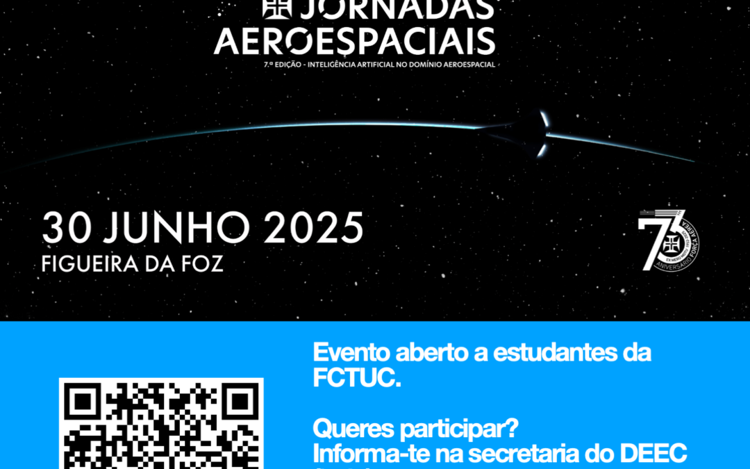 Jornadas Aeroespaciais no dia 30 de junho na Figueira da Foz.