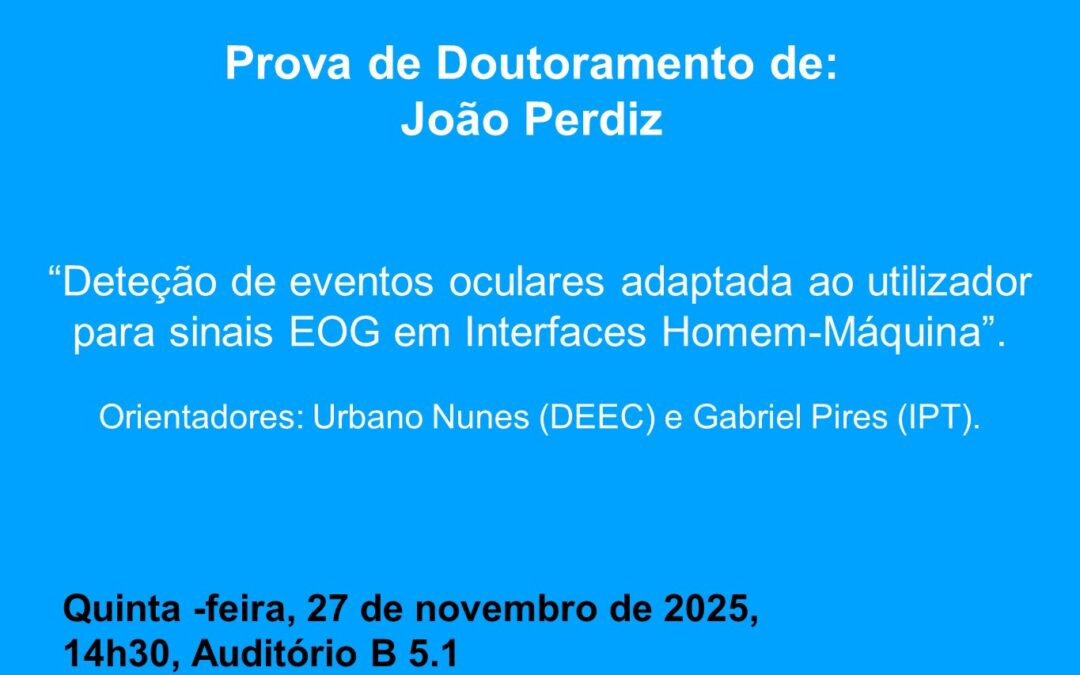 Prova de Doutoramento de João Perdiz