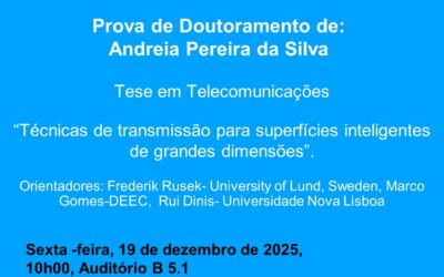 Prova de Doutoramento de Andreia Pereira da Silva