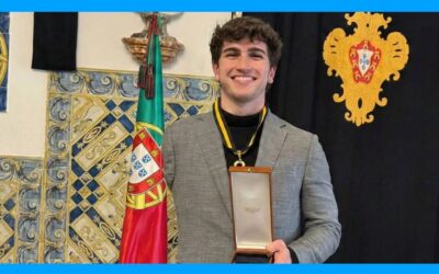 Diogo Cancela condecorado com o grau de Comendador da Ordem do Mérito pelo Presidente da República Marcelo Rebelo de Sousa.