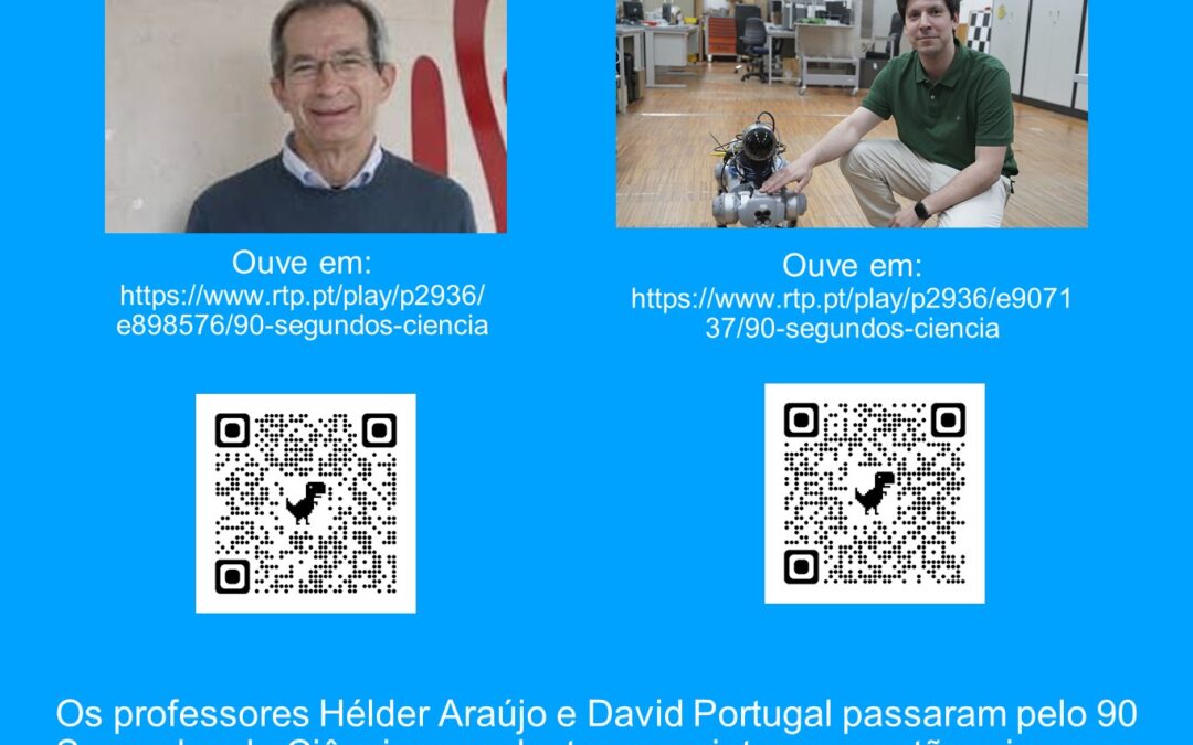 Professores do DEEC no 90s de Ciência da Antena 1.