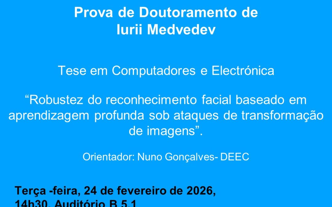 Prova de Doutoramento de Iurii Medvedev.